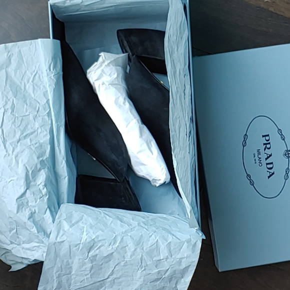 Prada Black Suede Mules - Picture 6 of 6